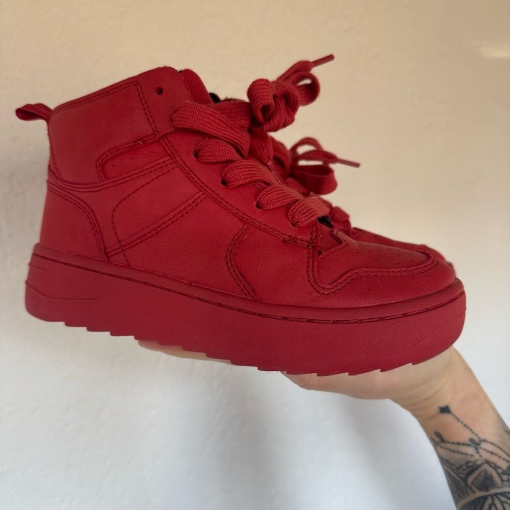 Zara Kids Vibrant Red Sneakers